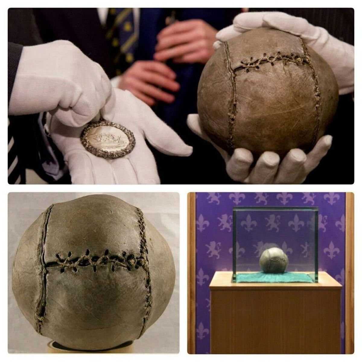 قدیمی‌ترین توپ فوتبال جهان +عکس